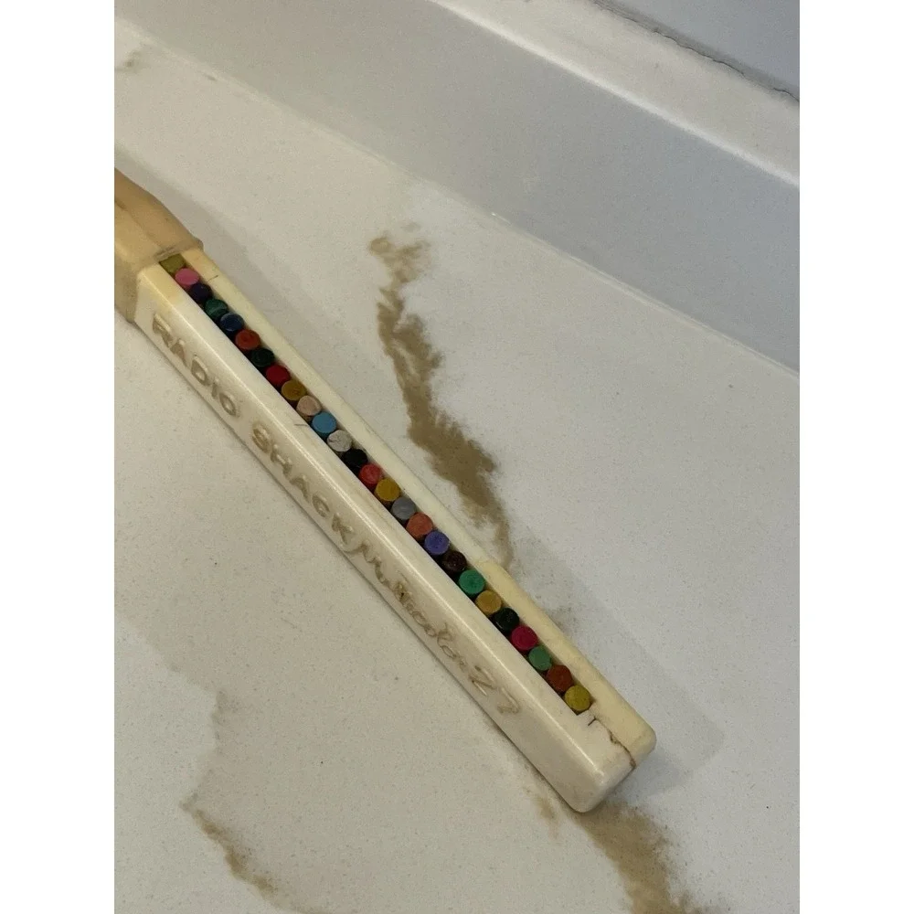 Vintage Radio Shack Multicolor Colored Crayon Pencil 26‎ Colors Change Tip Used